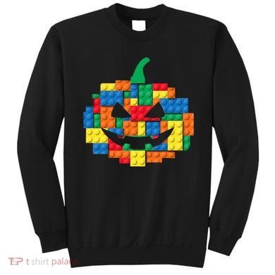 Master Builder Building Blocks Pumpkin Halloween Sweatshirt