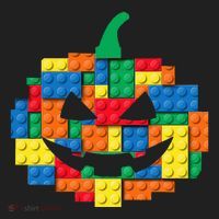 Master Builder Building Blocks Pumpkin Halloween Beanie thumb 2