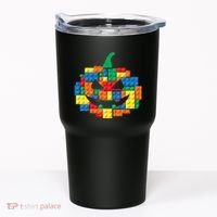 Master Builder Building Blocks Pumpkin Halloween Tumbler thumb 0