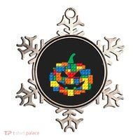 Master Builder Building Blocks Pumpkin Halloween Ornament thumb 0