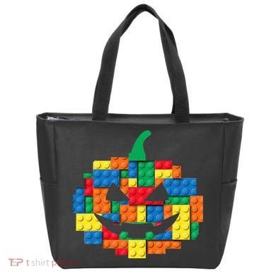 Master Builder Building Blocks Pumpkin Halloween Tote Bag