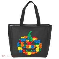 Master Builder Building Blocks Pumpkin Halloween Tote Bag thumb 0