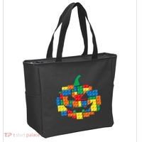 Master Builder Building Blocks Pumpkin Halloween Tote Bag thumb 2