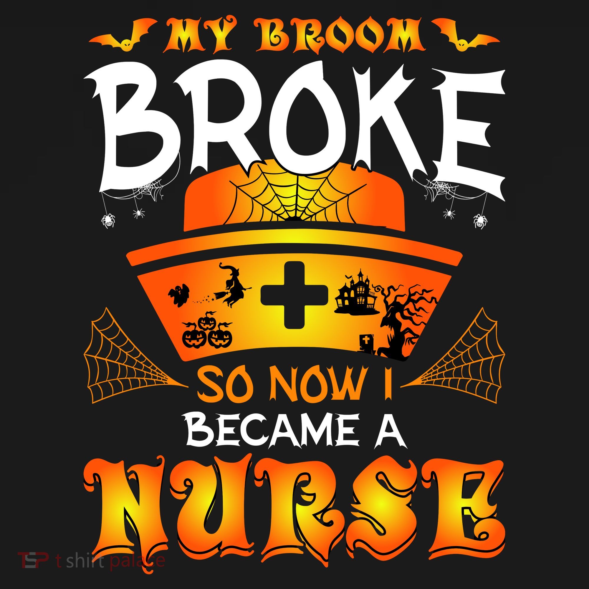 My Broom Broke So No I Became A Nurse Halloween Women's Hoodie
