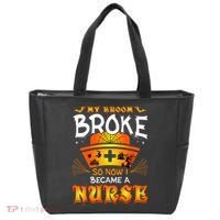 My Broom Broke So No I Became A Nurse Halloween Tote Bag thumb 0