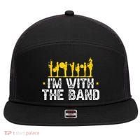 Marching Band Band Life IM With 7 Panel Mesh Trucker Snapback Hat thumb 0