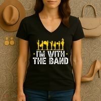 Marching Band Band Life IM With Women's V-Neck T-Shirt thumb 3