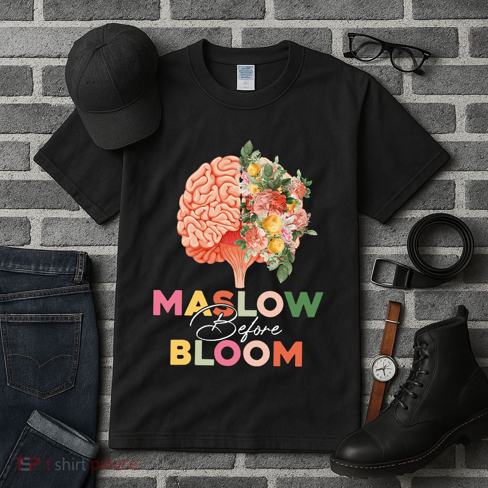 Maslow Before Bloom Psychology Basic Human Needs SPED Tall T-Shirt