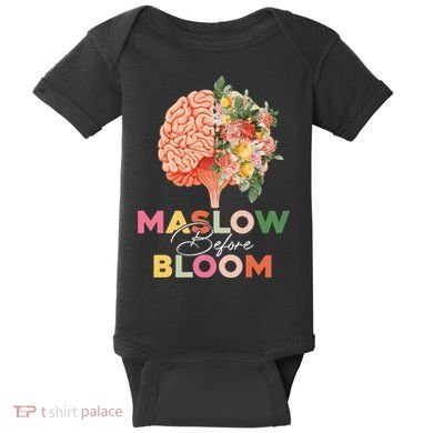Maslow Before Bloom Psychology Basic Human Needs SPED Baby Bodysuit