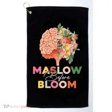 Maslow Before Bloom Psychology Basic Human Needs SPED Golf Towel