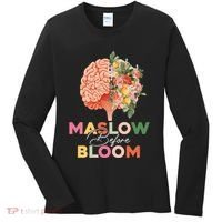 Maslow Before Bloom Psychology Basic Human Needs SPED Women's Long Sleeve Shirt thumb 0