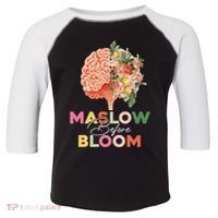 Maslow Before Bloom Psychology Basic Human Needs SPED Toddler Fine Jersey T-Shirt thumb 0