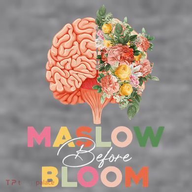 Maslow Before Bloom Psychology Basic Human Needs SPED Women's Racerback Cropped Tank