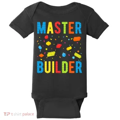 Master Builder Building Blocks Brick Builder Baby Bodysuit