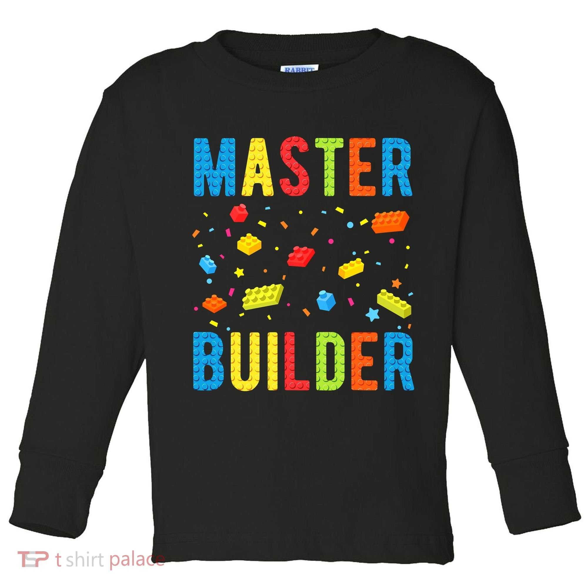 Master Builder Building Blocks Brick Builder Toddler Long Sleeve Shirt
