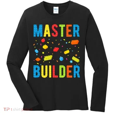 Master Builder Building Blocks Brick Builder Women's Long Sleeve Shirt