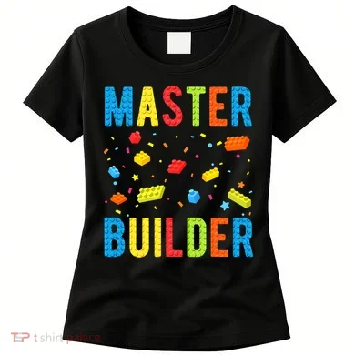 Master Builder Building Blocks Brick Builder Women's T-Shirt