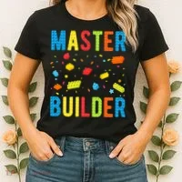 Master Builder Building Blocks Brick Builder Women's T-Shirt thumb 2