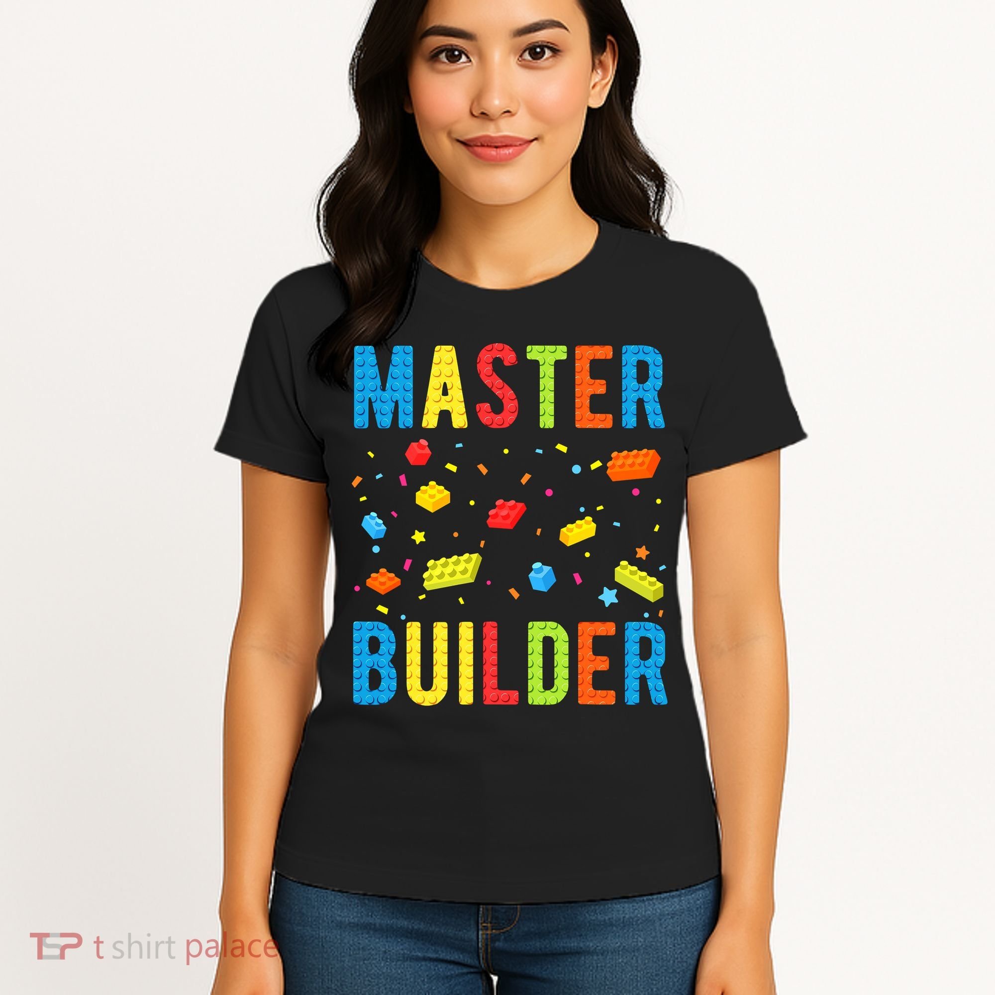 Master Builder Building Blocks Brick Builder Women's T-Shirt