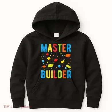 Master Builder Building Blocks Brick Builder Kids Hoodie