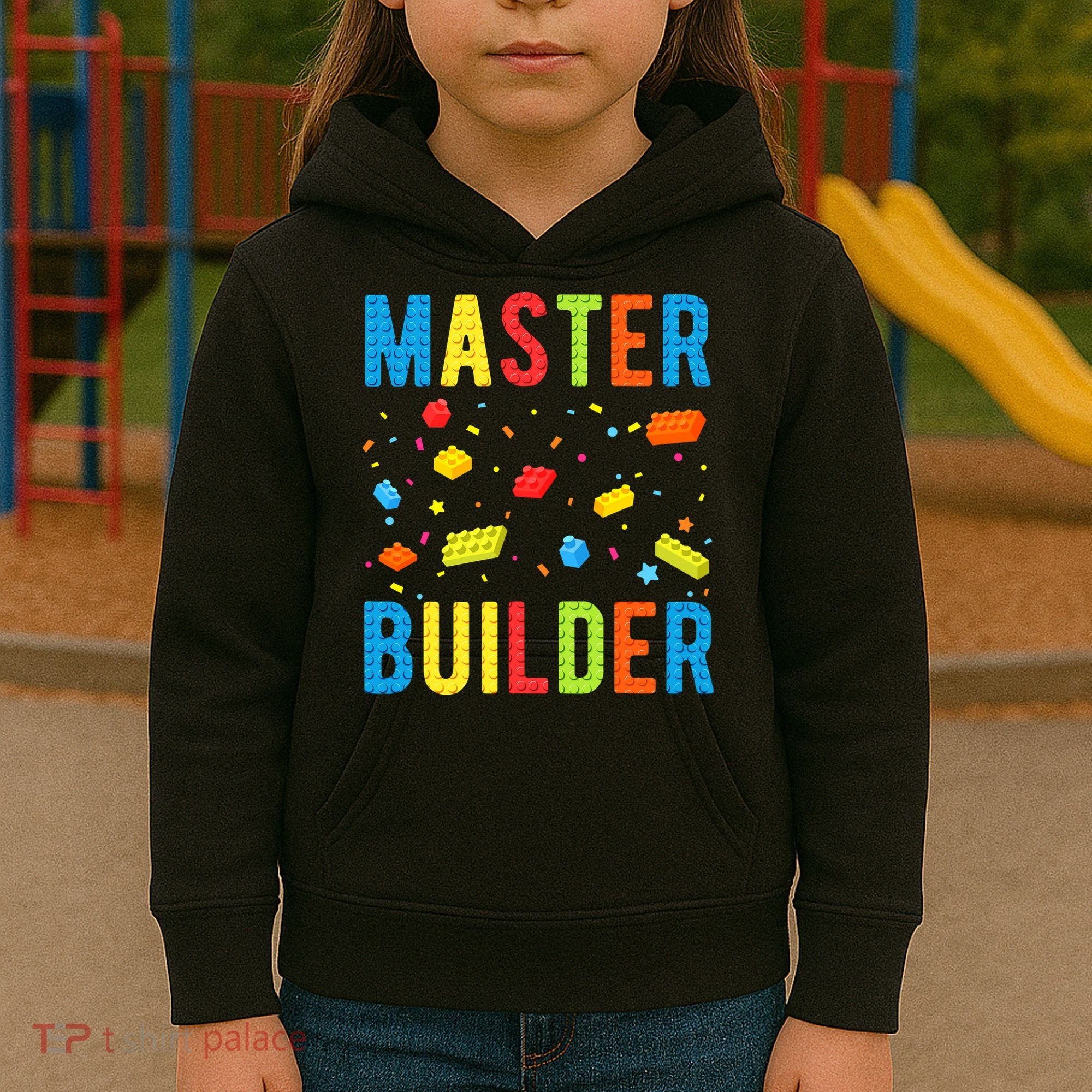 Master Builder Building Blocks Brick Builder Kids Hoodie