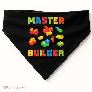 Master Builder Building Blocks Lover Brick Builder USA-Made Doggie Bandana