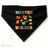 Master Builder Building Blocks Lover Brick Builder USA-Made Doggie Bandana thumb 0