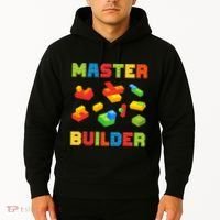 Master Builder Building Blocks Lover Brick Builder Hoodie thumb 2