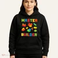 Master Builder Building Blocks Lover Brick Builder Hoodie thumb 5