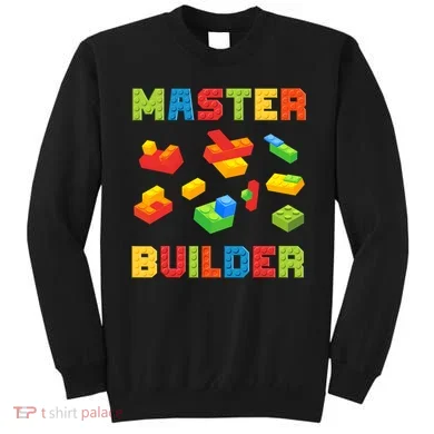 Master Builder Building Blocks Lover Brick Builder Sweatshirt