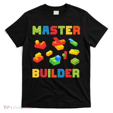 Master Builder Building Blocks Lover Brick Builder T-Shirt