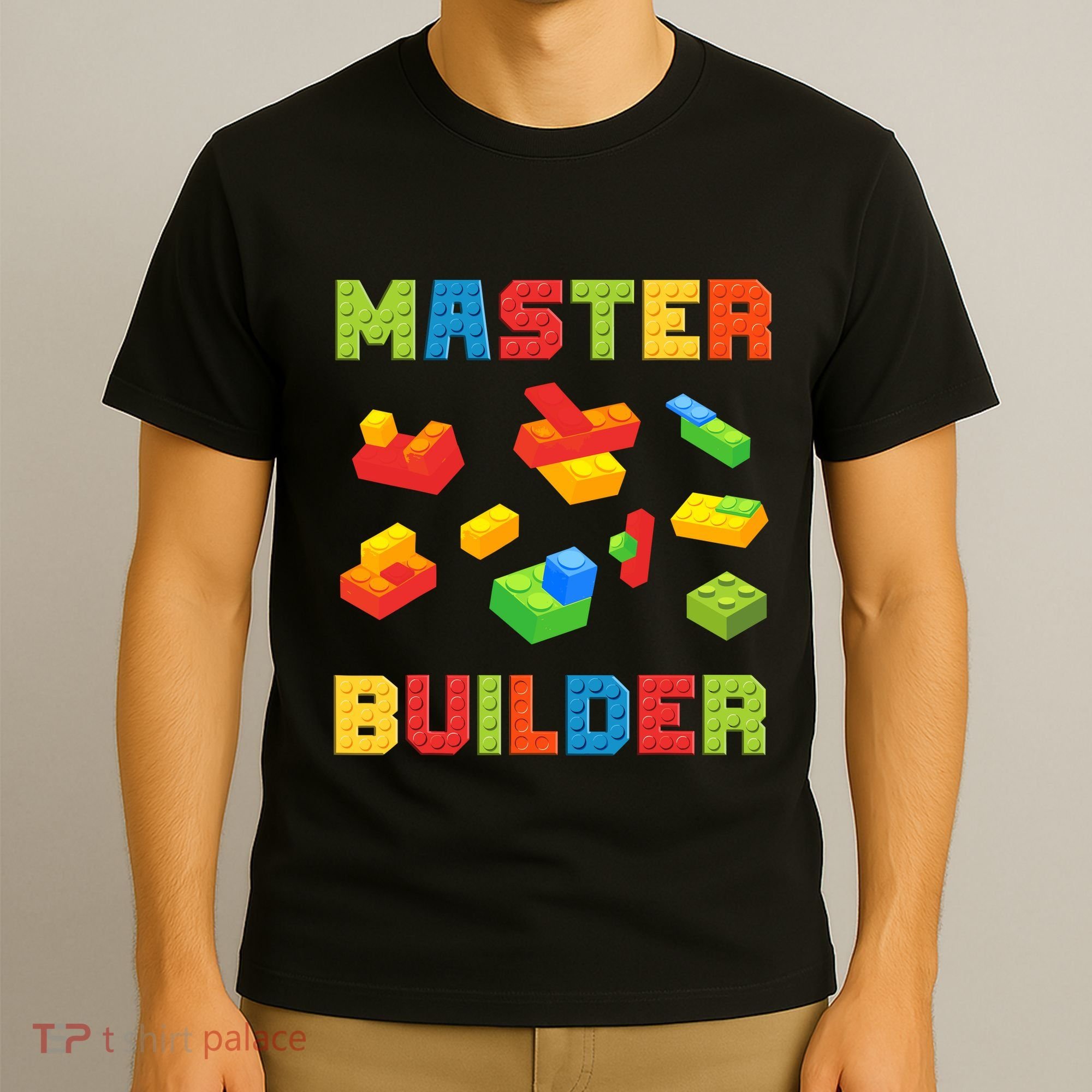 Master Builder Building Blocks Lover Brick Builder T-Shirt