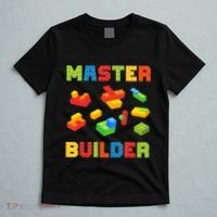 Master Builder Building Blocks Lover Brick Builder T-Shirt thumb 5