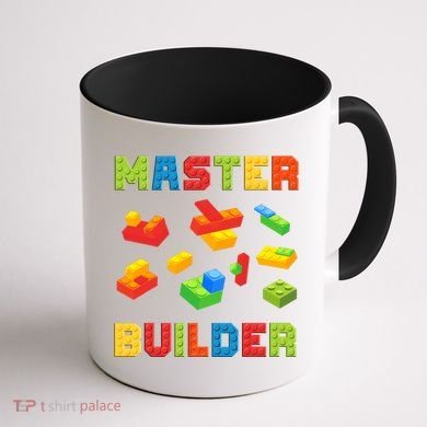 Master Builder Building Blocks Lover Brick Builder Coffee Mug back