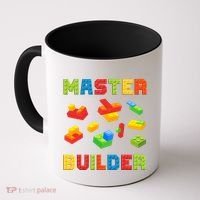 Master Builder Building Blocks Lover Brick Builder Coffee Mug thumb 0