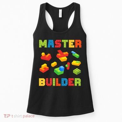 Master Builder Building Blocks Lover Brick Builder Women's Tank Top
