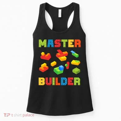 Master Builder Building Blocks Lover Brick Builder Women's Tank Top
