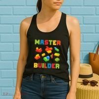 Master Builder Building Blocks Lover Brick Builder Women's Tank Top thumb 2