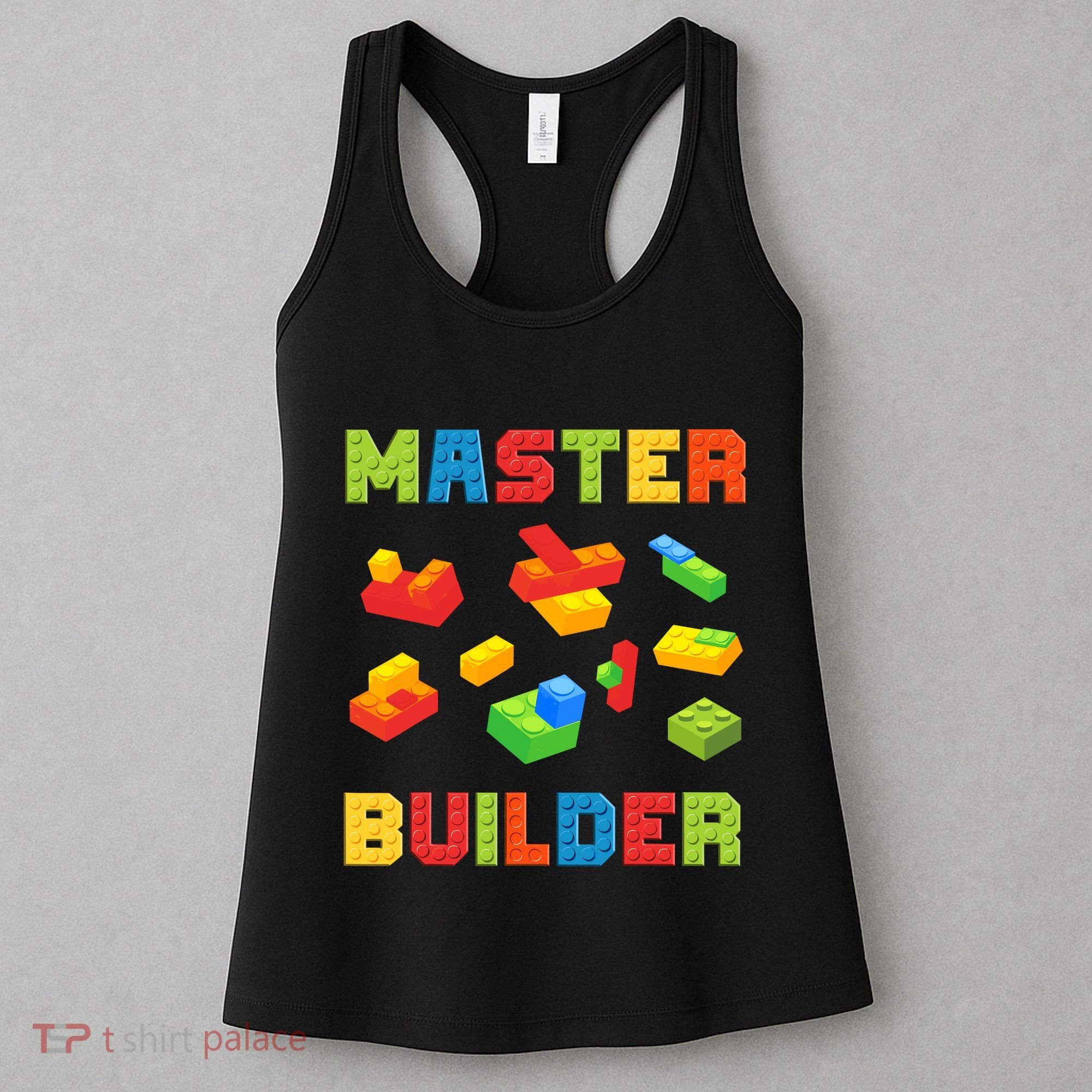 Master Builder Building Blocks Lover Brick Builder Women's Tank Top