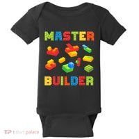Master Builder Building Blocks Lover Brick Builder Baby Bodysuit thumb 0