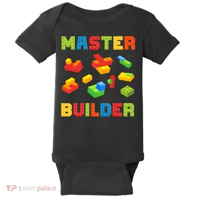 Master Builder Building Blocks Lover Brick Builder Baby Bodysuit