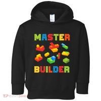 Master Builder Building Blocks Lover Brick Builder Toddler Hoodie thumb 0