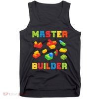 Master Builder Building Blocks Lover Brick Builder Tank Top thumb 0