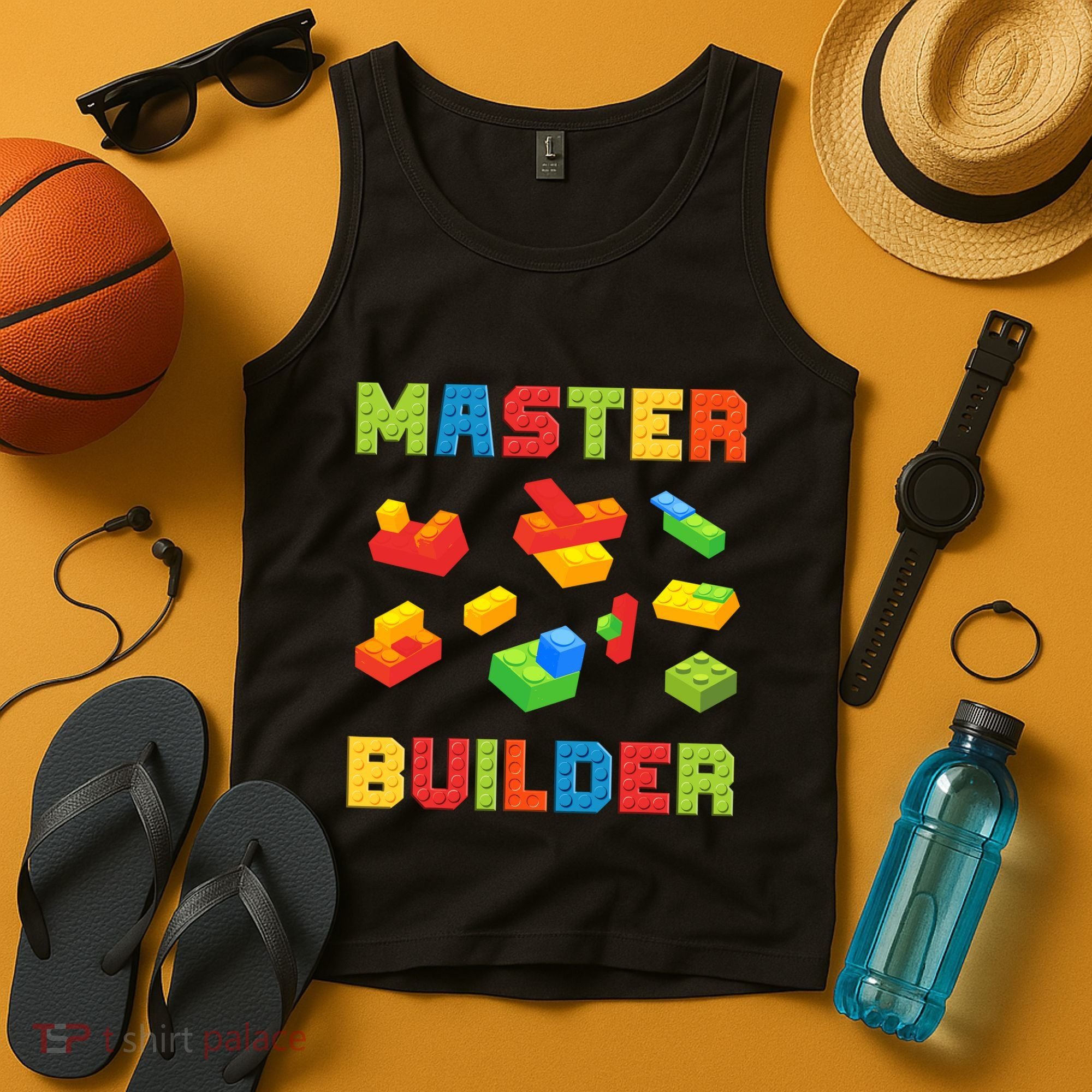 Master Builder Building Blocks Lover Brick Builder Tank Top