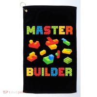Master Builder Building Blocks Lover Brick Builder Golf Towel thumb 0