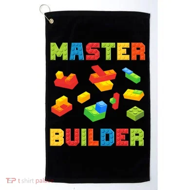 Master Builder Building Blocks Lover Brick Builder Golf Towel