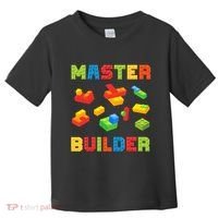 Master Builder Building Blocks Lover Brick Builder Toddler T-Shirt thumb 0