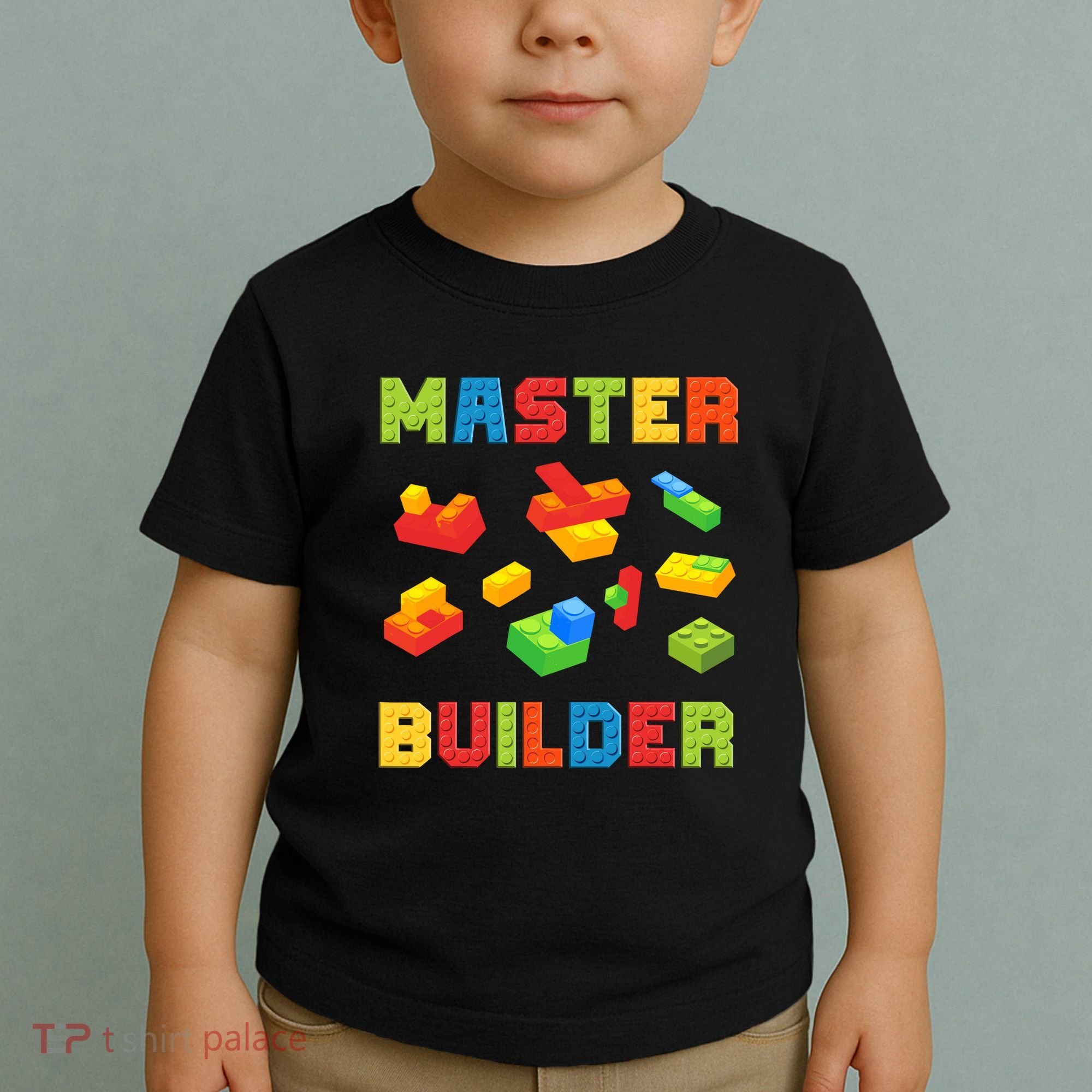 Master Builder Building Blocks Lover Brick Builder Toddler T-Shirt