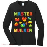 Master Builder Building Blocks Lover Brick Builder Women's Long Sleeve Shirt thumb 0