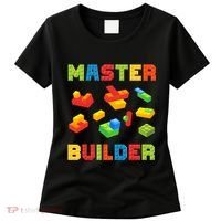 Master Builder Building Blocks Lover Brick Builder Women's T-Shirt thumb 0
